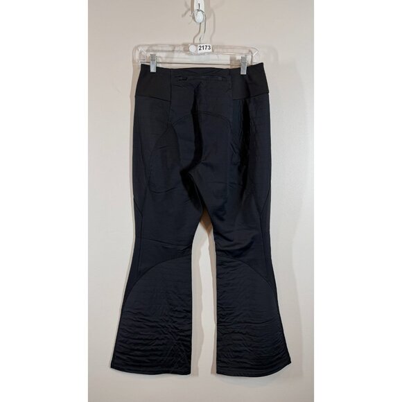Athleta Peak Hybrid Fleece Pants Women's M Petite Black Flared Active Outdoor - Picture 2 of 11